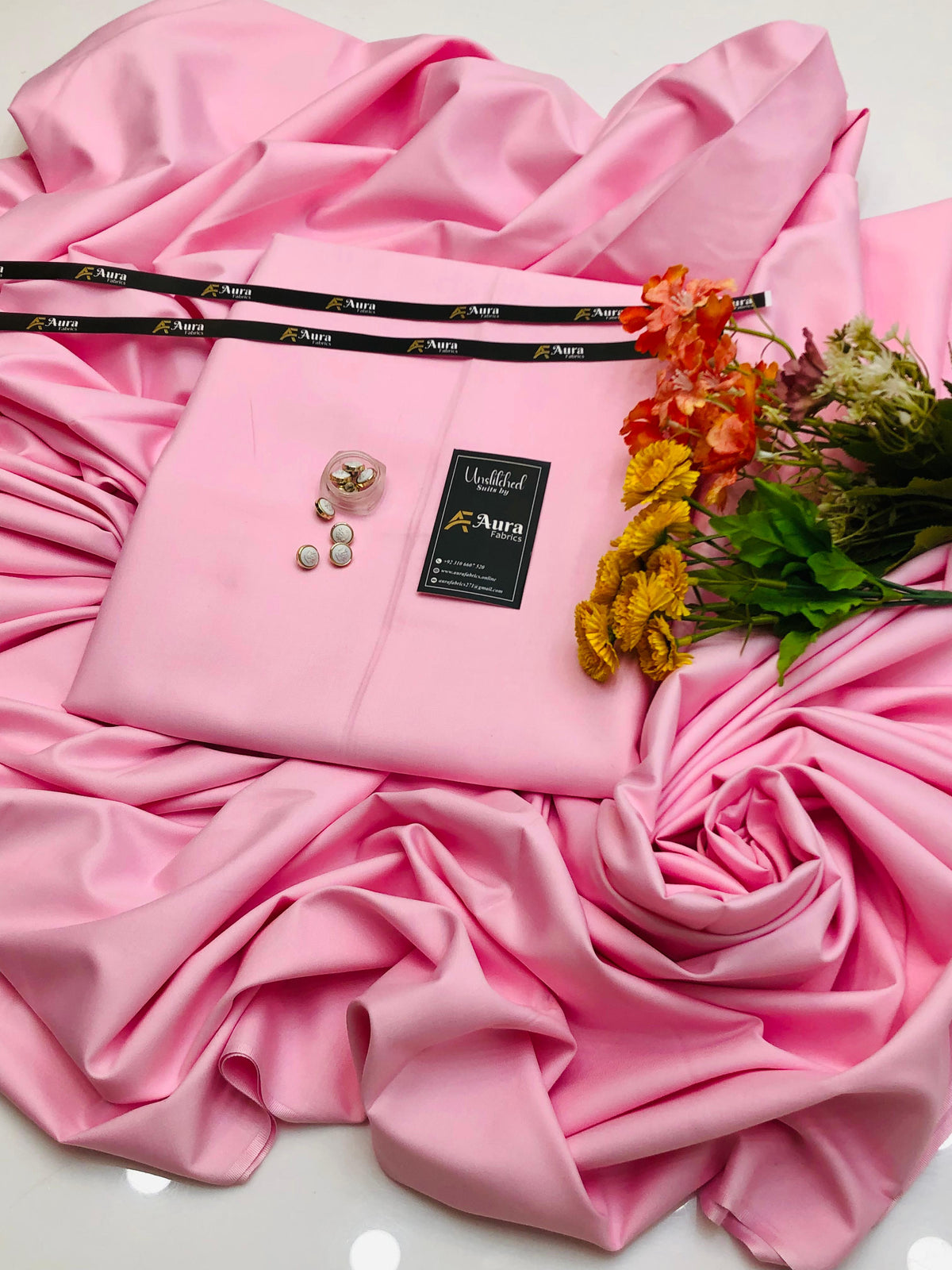 Baby Pink Premium Boski Wash & Wear – High-Class Fabric