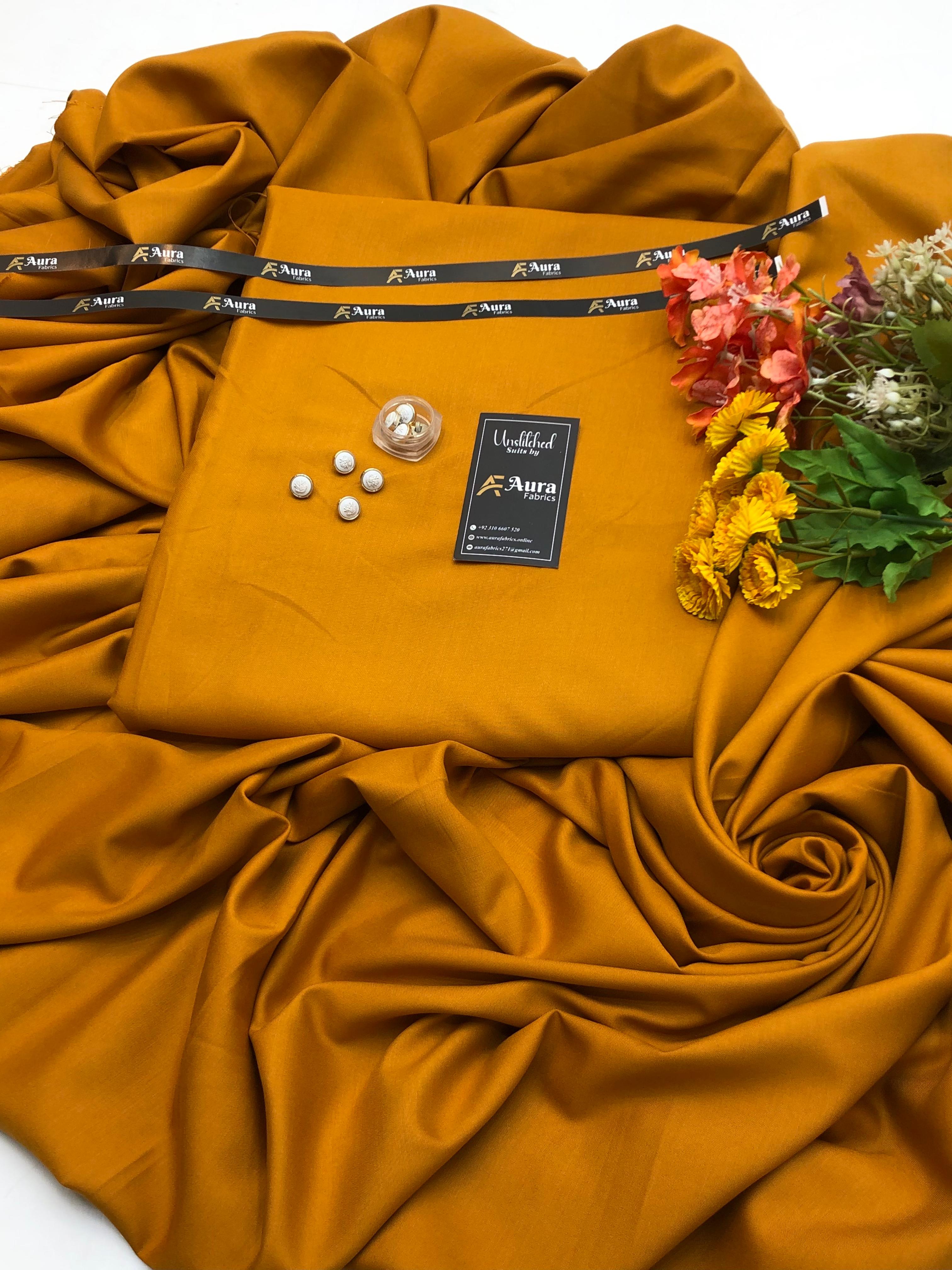 Mustard Premium Boski Wash & Wear – High-Class Fabric