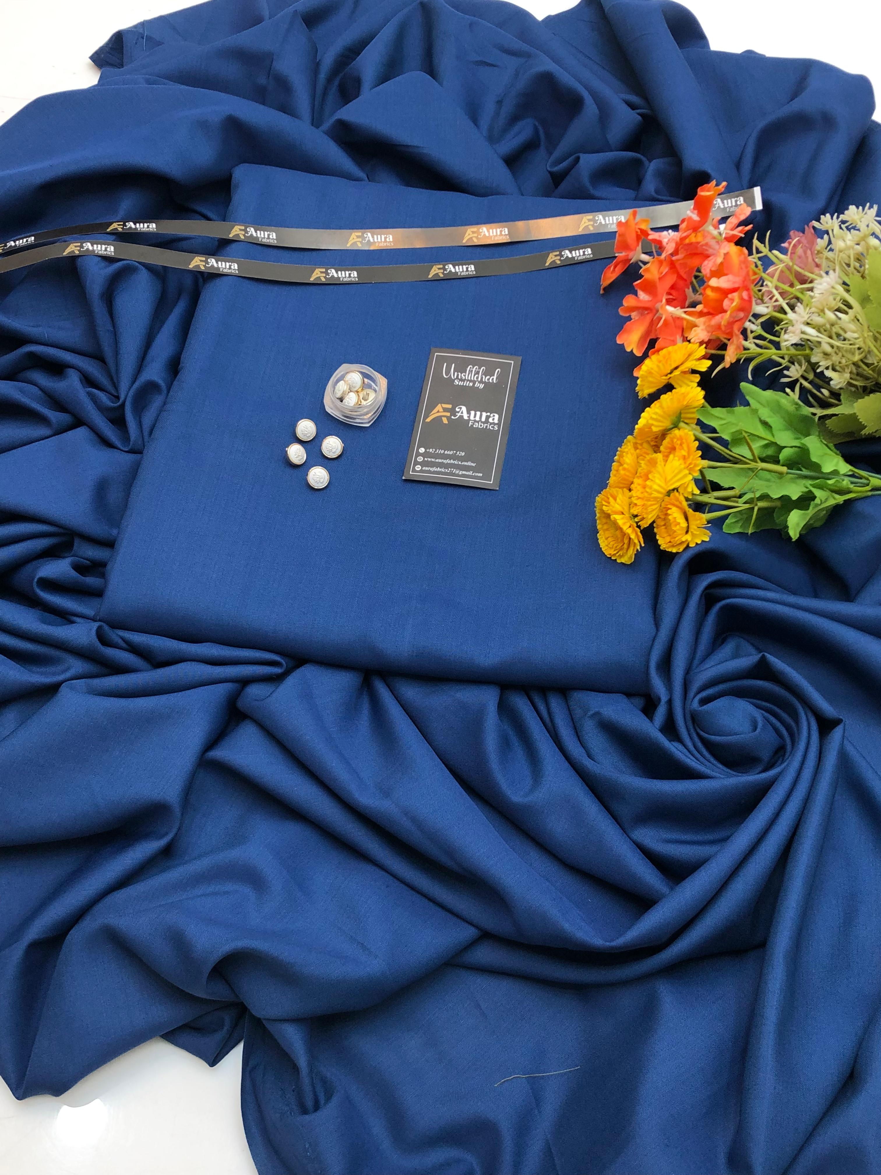 Royal Blue Premium Boski Wash & Wear – High-Class Fabric